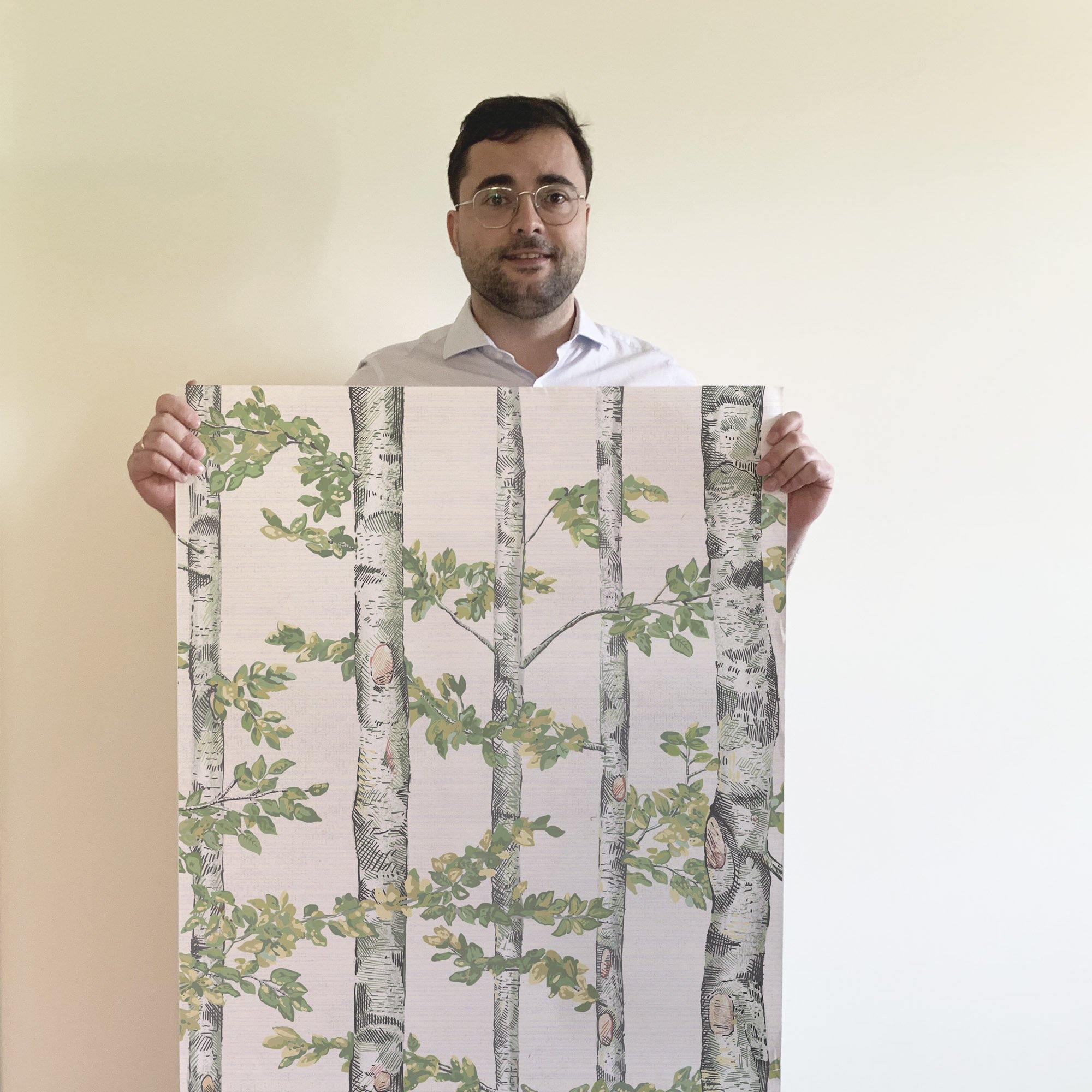 ANIMALES DEL BOSQUE. Disponible en 3 colores de fondo. Despégalo y pégalo donde quieras. - vinilaroom