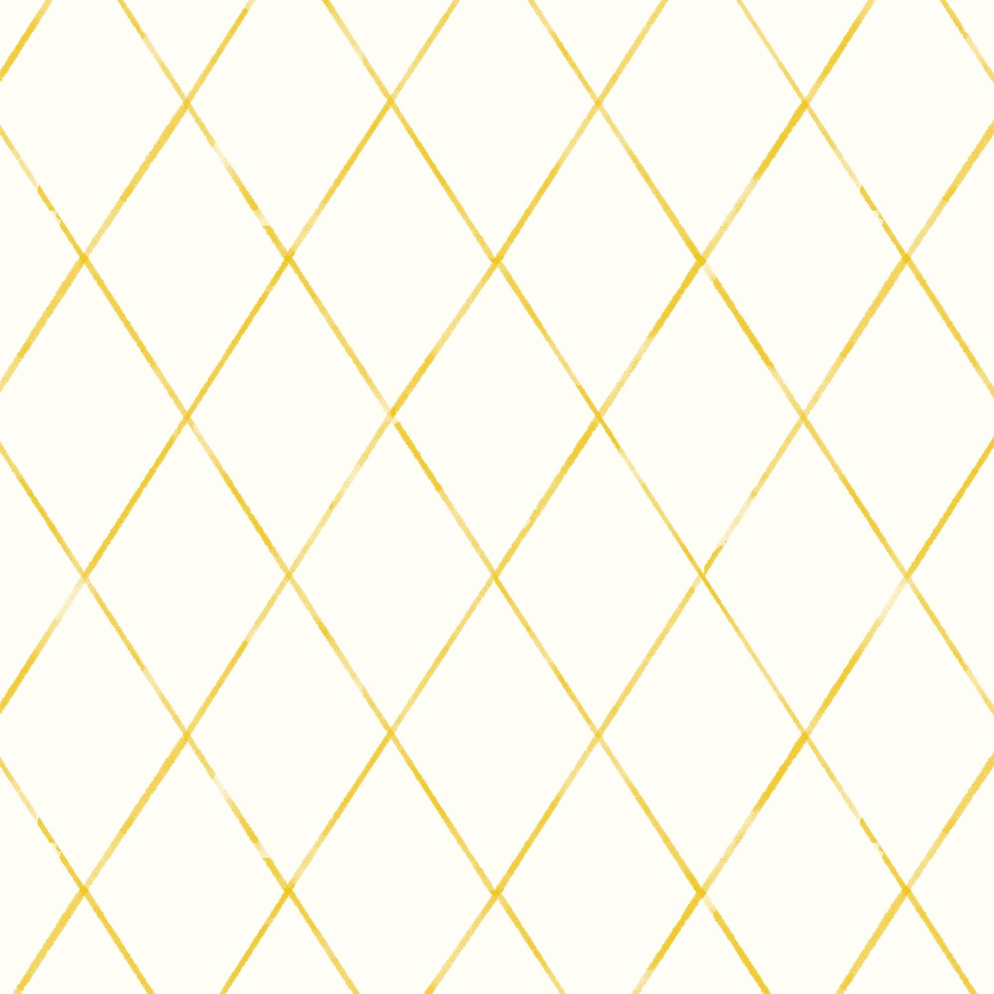 Rombos a Tinta China. Disponible en varios colores. Fondo Blanco Roto - vinilaroom