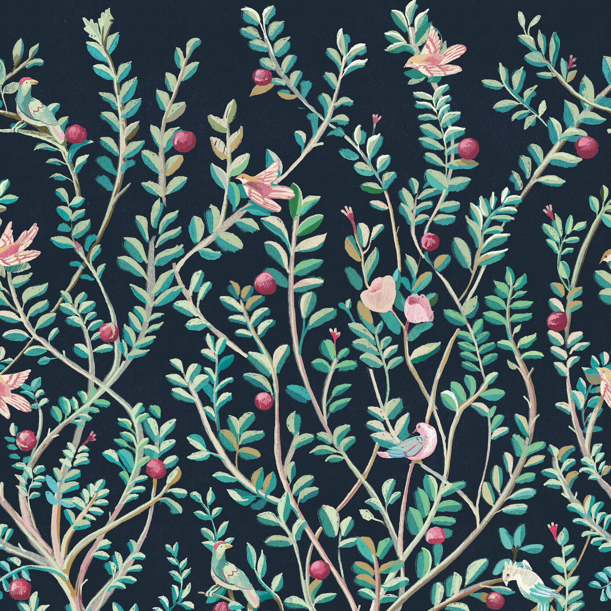 Mural Jardin Morris en varios colores. Despega y pega donde quieras. - vinilaroom