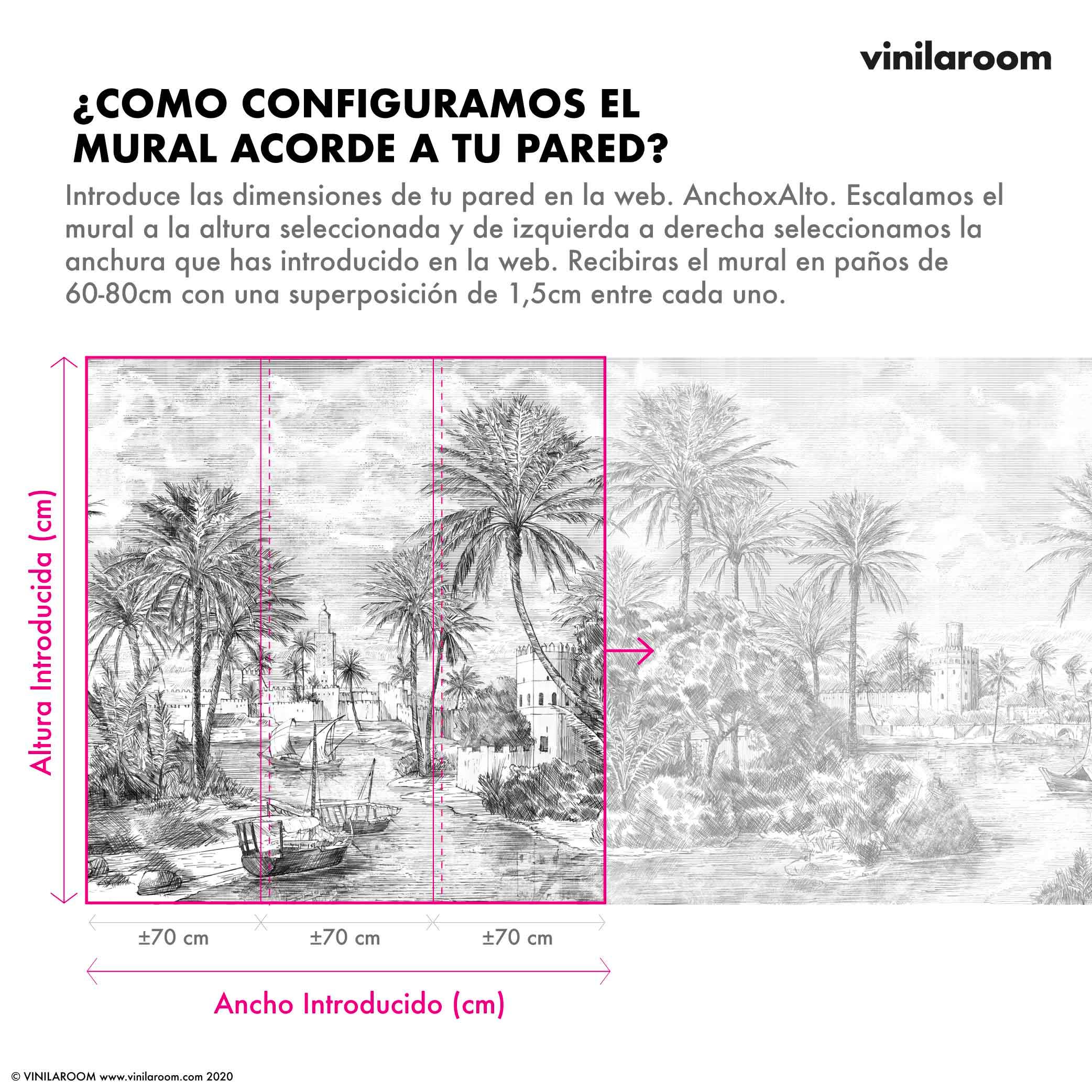 Papel Pintado Autoadhesivo. Mural Memorias del Guadalquivir - vinilaroom