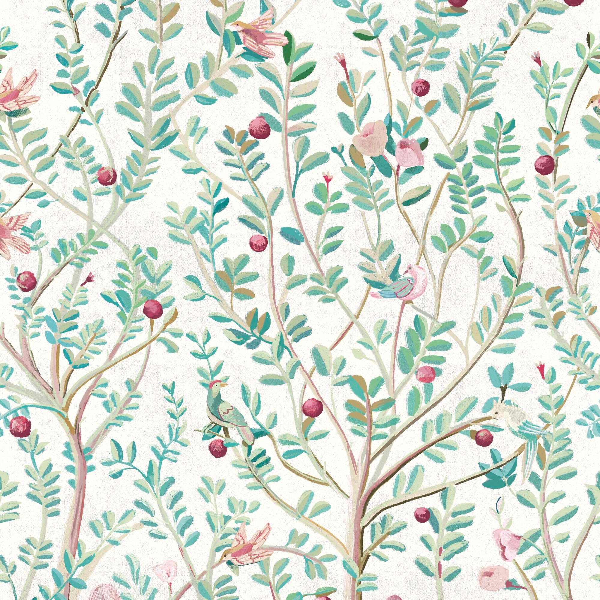 Mural Jardin Morris en varios colores. Despega y pega donde quieras. - vinilaroom