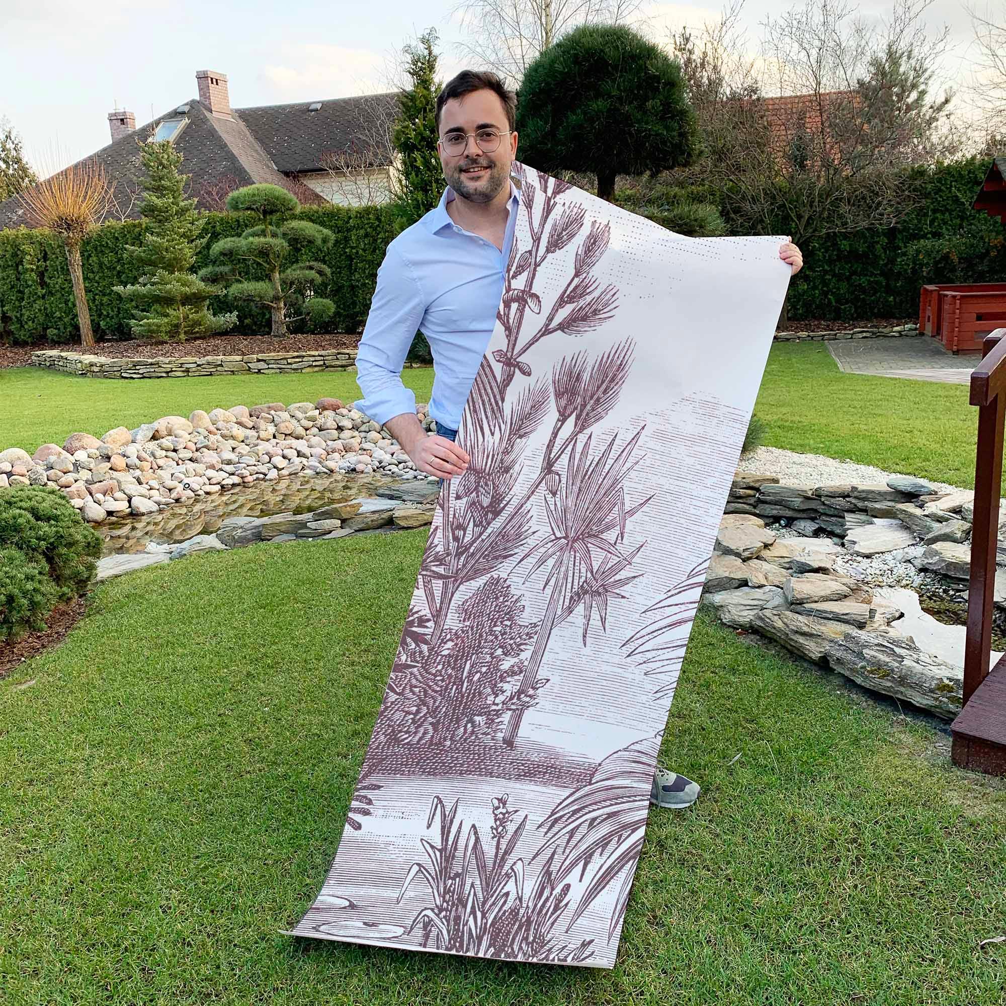 Mural Grabado Selva Vintage. A medida y disponible en varios colores - vinilaroom