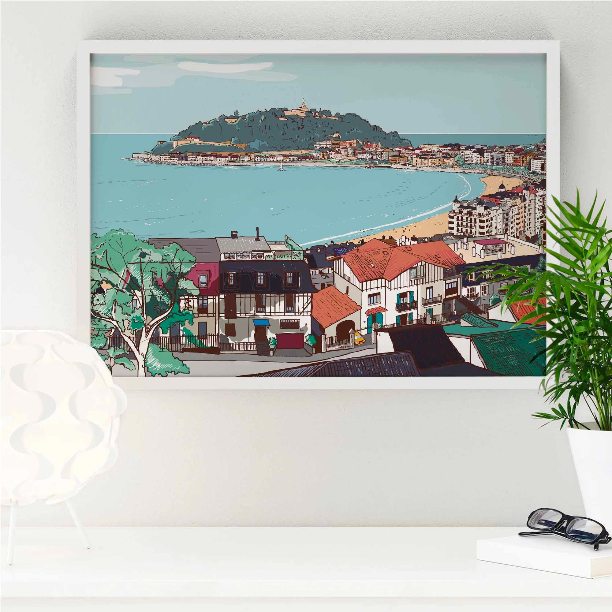 Lámina San Sebastián | La Concha - vinilaroom