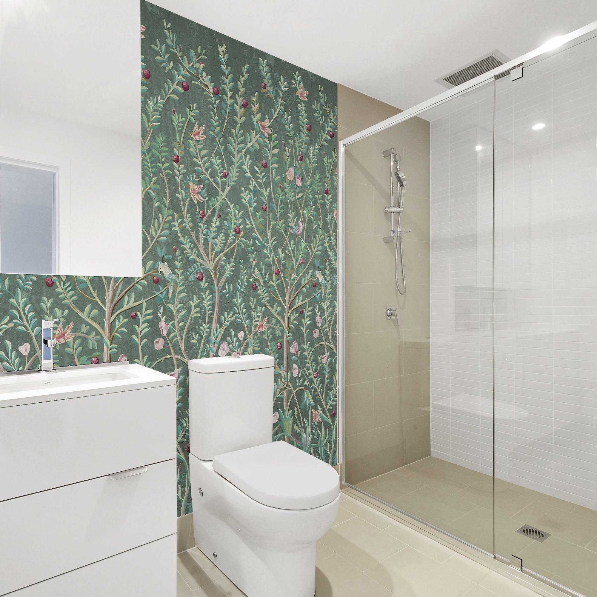 Mural Jardin Morris en varios colores. Despega y pega donde quieras. - vinilaroom