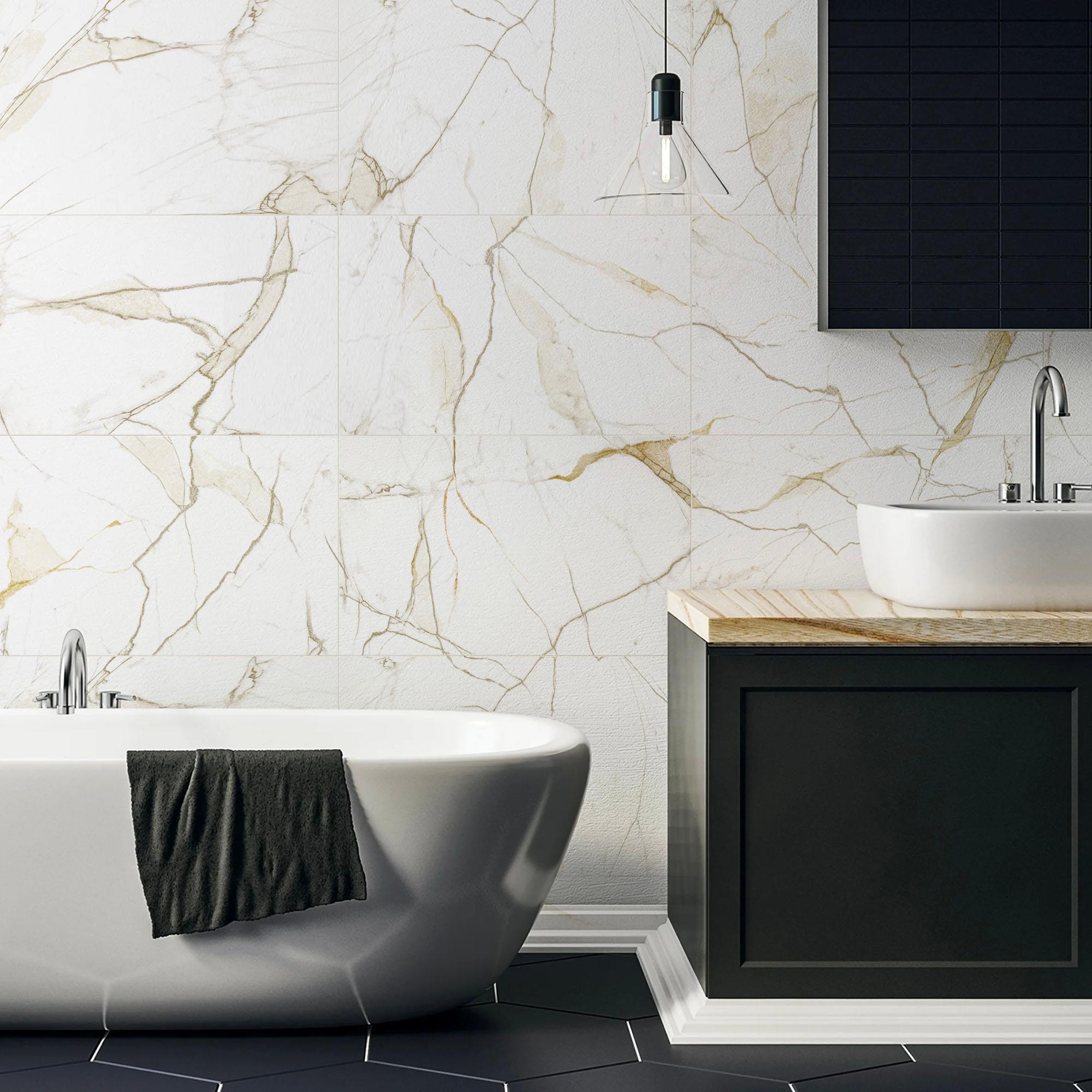 Marmol de Carrara en vinilo autoadhesivo. Disponible en varios colores y materiales. - vinilaroom