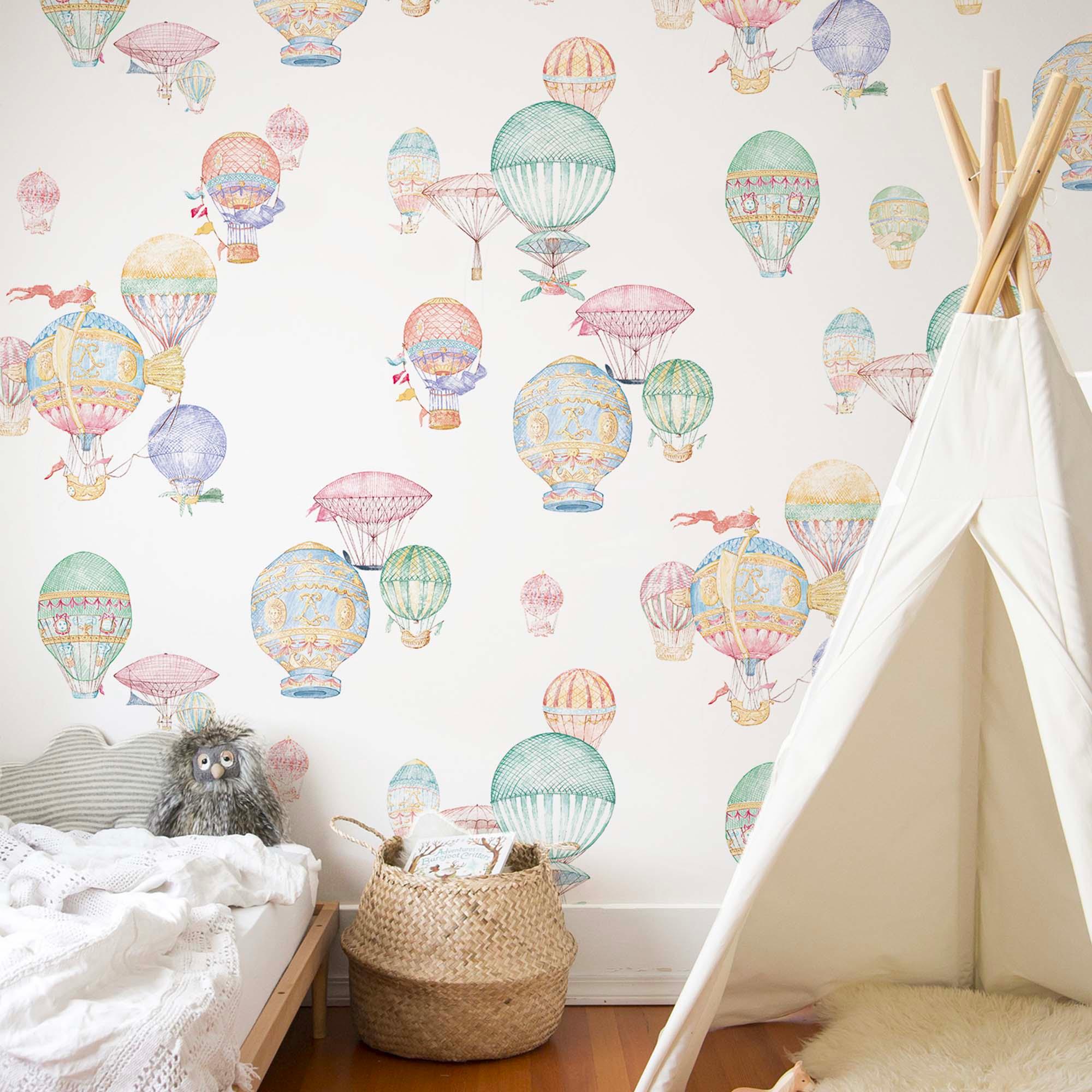 5 Semanas en Globo. Papel de Vinilo Autoadhesivo. Inspirado en la obra de Julio Verne - vinilaroom