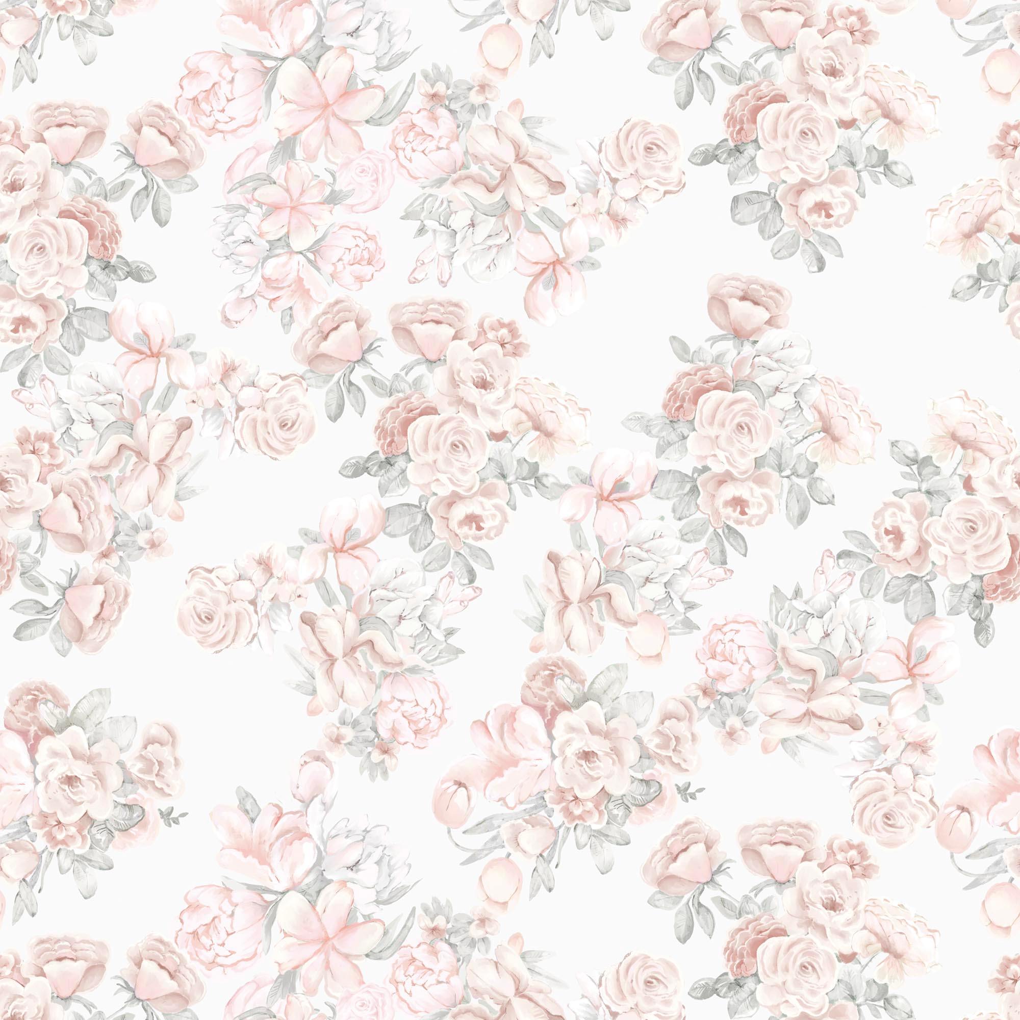 FLORES PRECIOSAS. Papel de vinilo autoadhesivo. Diseñado junto a Noemi Salazar. Disponible en varios colores de fondo. - vinilaroom