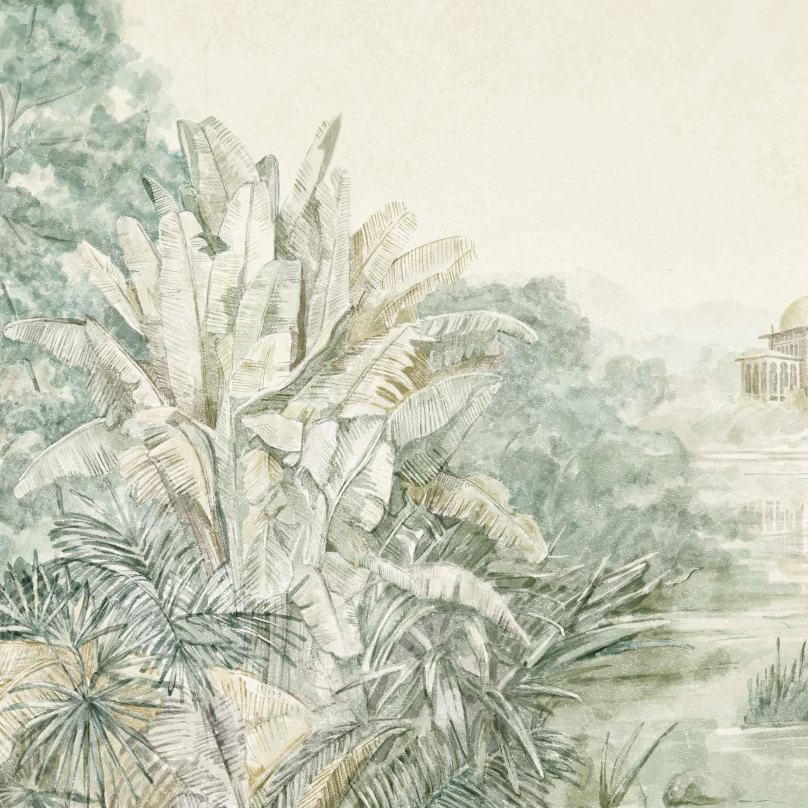 Mural Palacio de Cristal. Disponible en distintos tonos. - vinilaroom