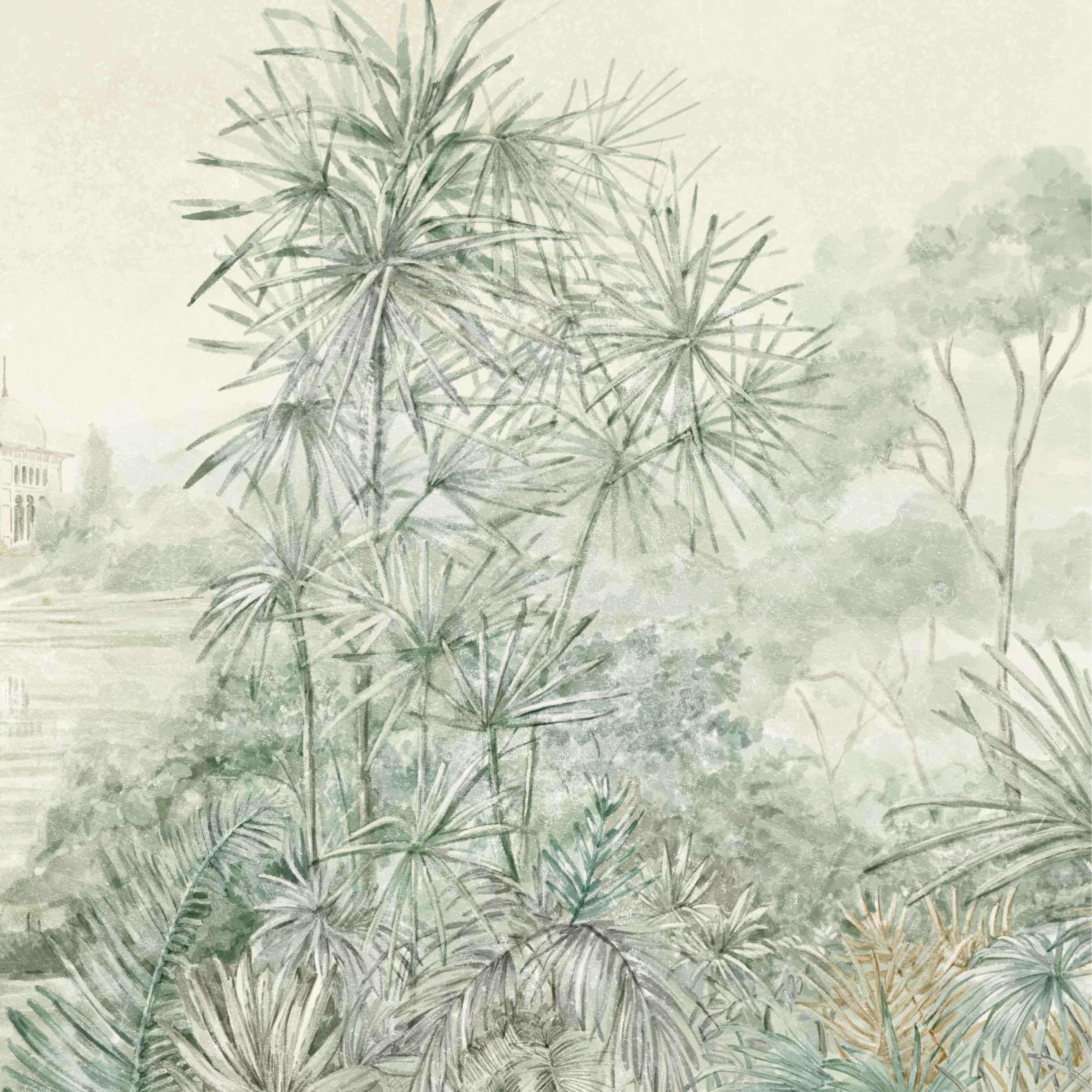 Mural Palacio de Cristal. Disponible en distintos tonos. - vinilaroom