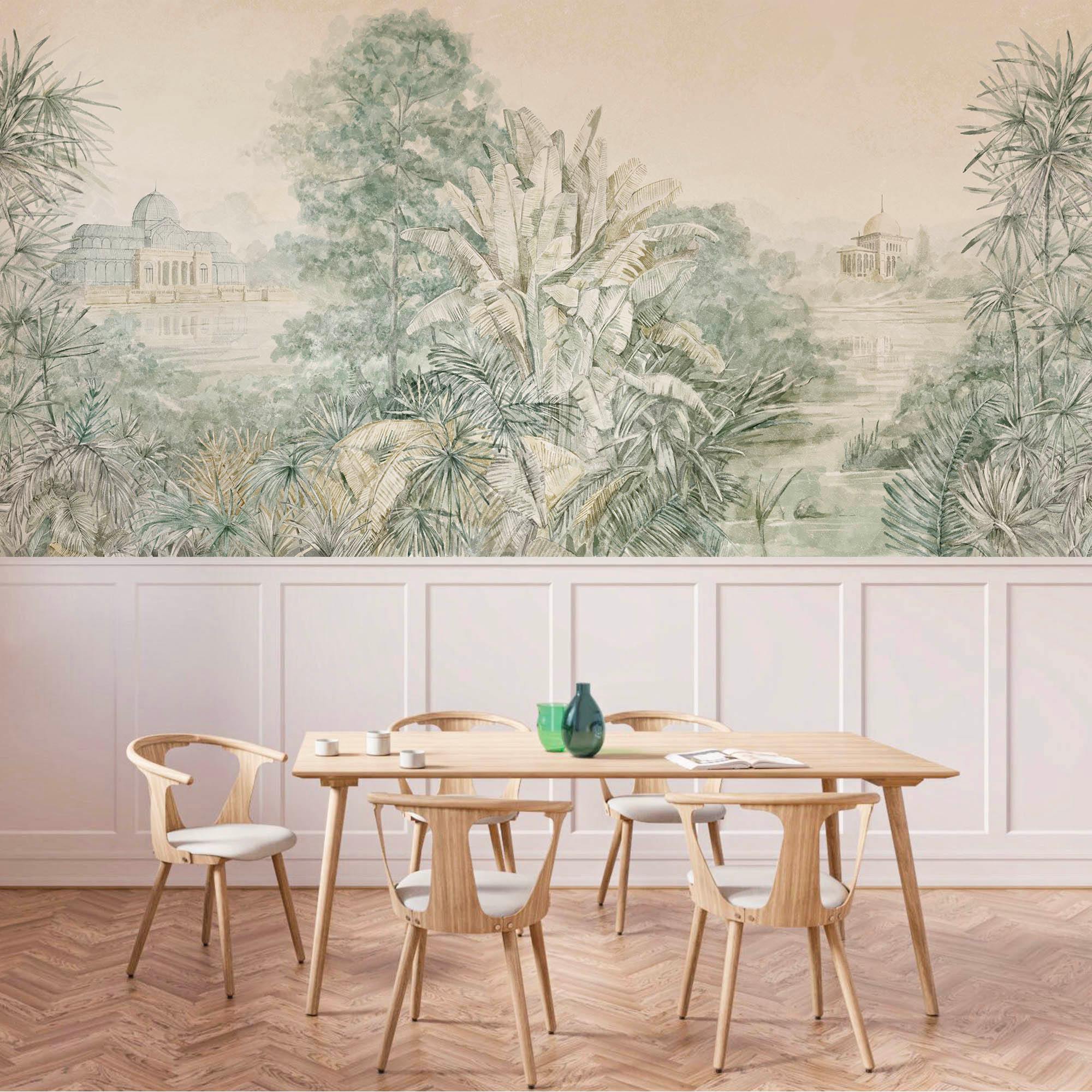 Mural Palacio de Cristal. Disponible en distintos tonos. - vinilaroom