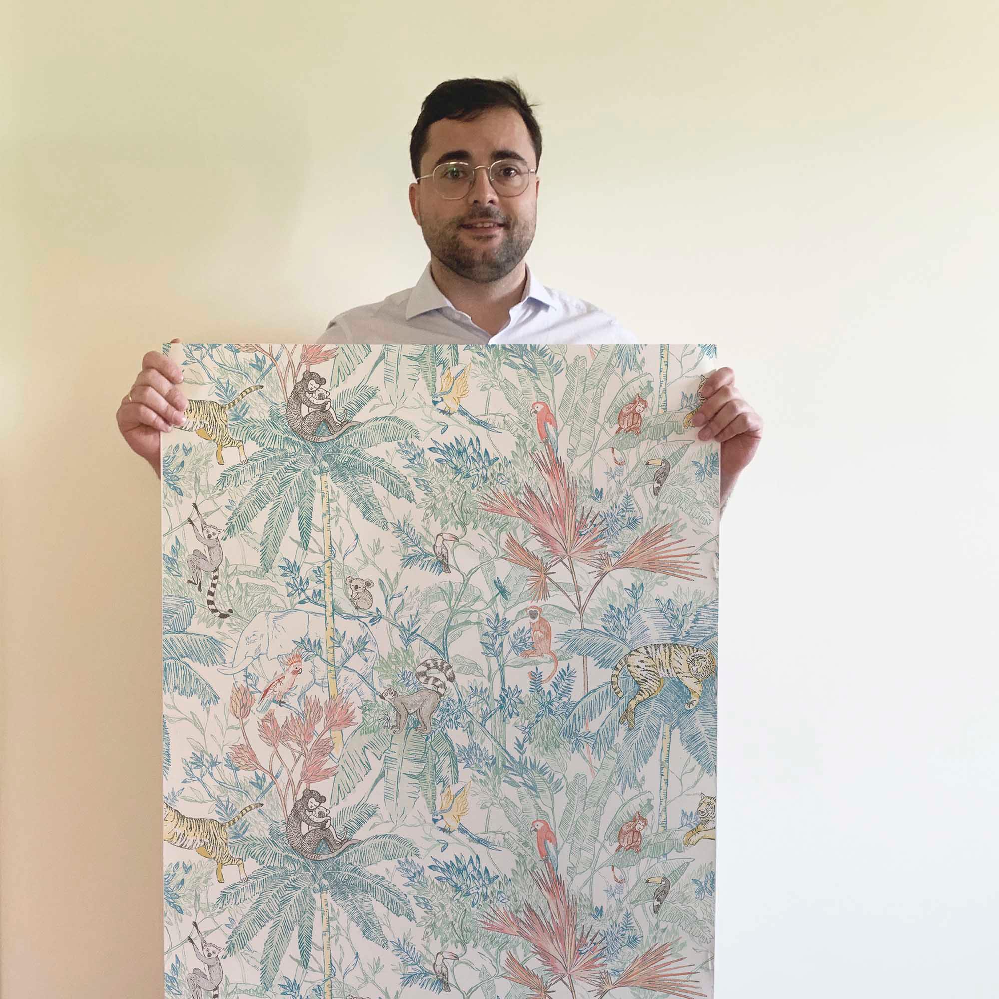 Amanece en Ubud. Papel de Vinilo Autoadhesivo - vinilaroom