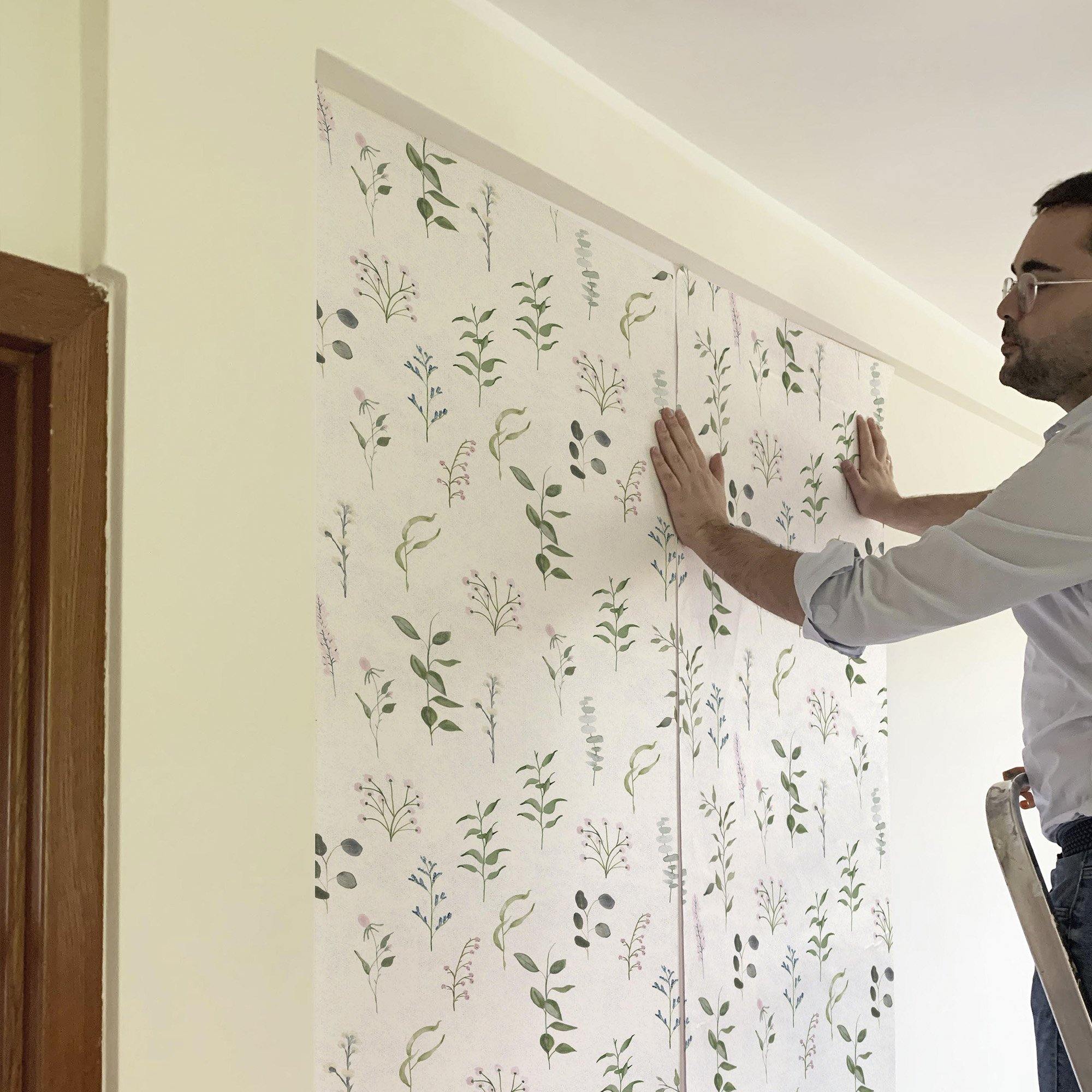 LA PRADERA. Papel de Vinilo Autoadhesivo. Pintado a acuarela para traer el aroma de la pradera a tu casa. - vinilaroom