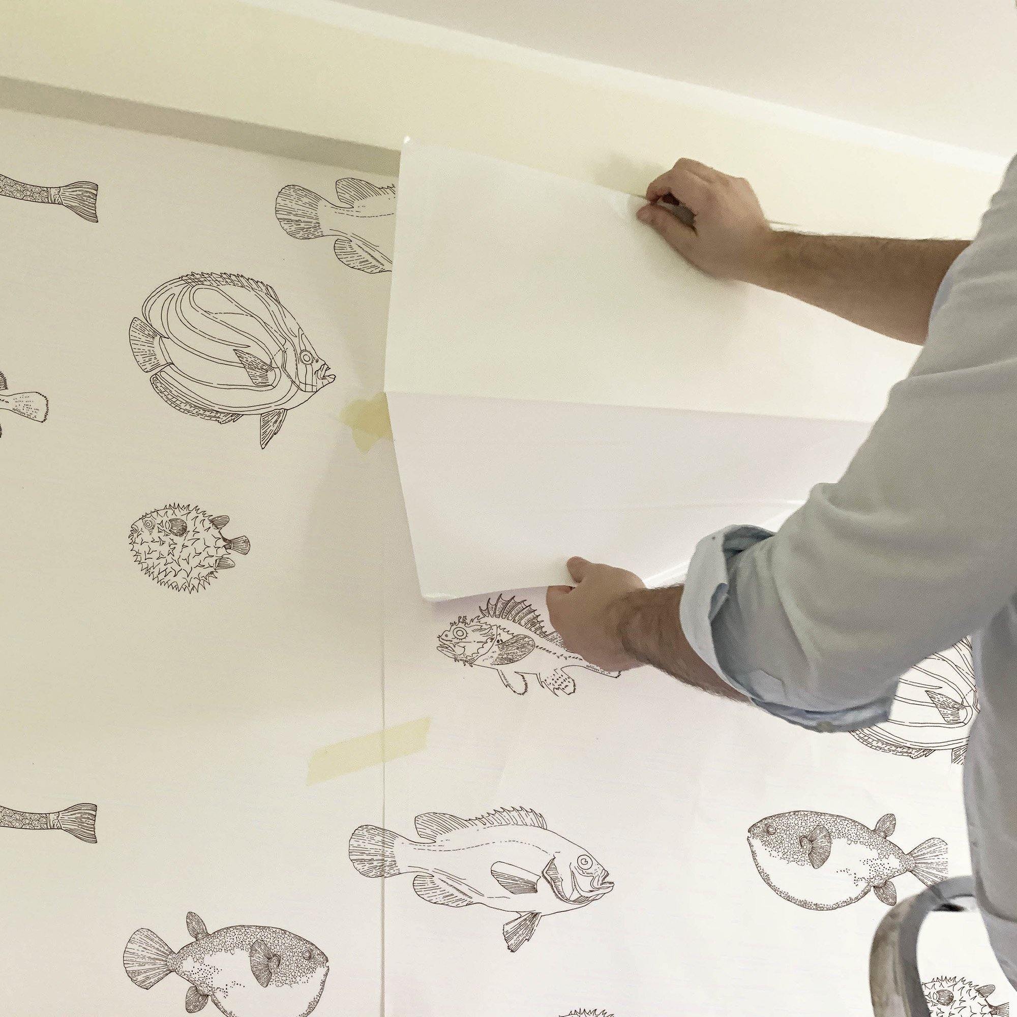 ACUARIO NAUTILUS A TINTA. A medida y en varios colores. Despégalo y pégalo donde quieras. - vinilaroom