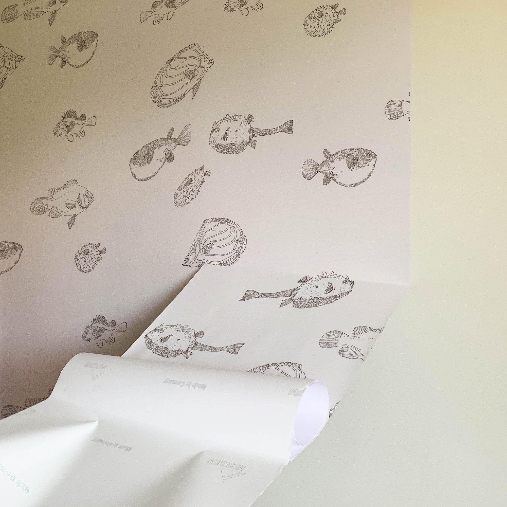 ACUARIO NAUTILUS A TINTA. A medida y en varios colores. Despégalo y pégalo donde quieras. - vinilaroom