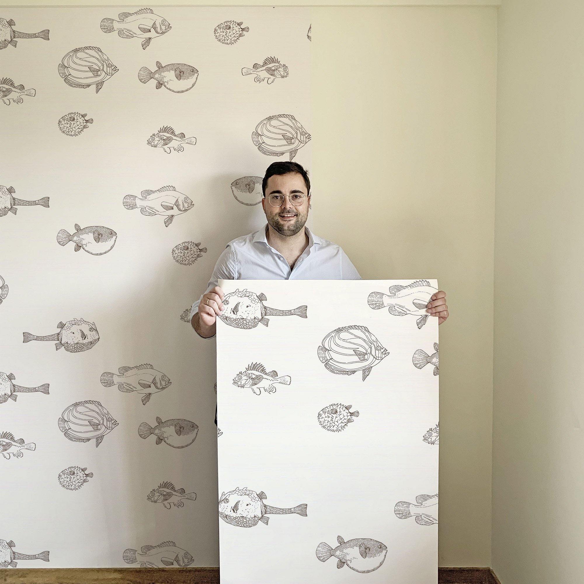 ACUARIO NAUTILUS A TINTA. A medida y en varios colores. Despégalo y pégalo donde quieras. - vinilaroom