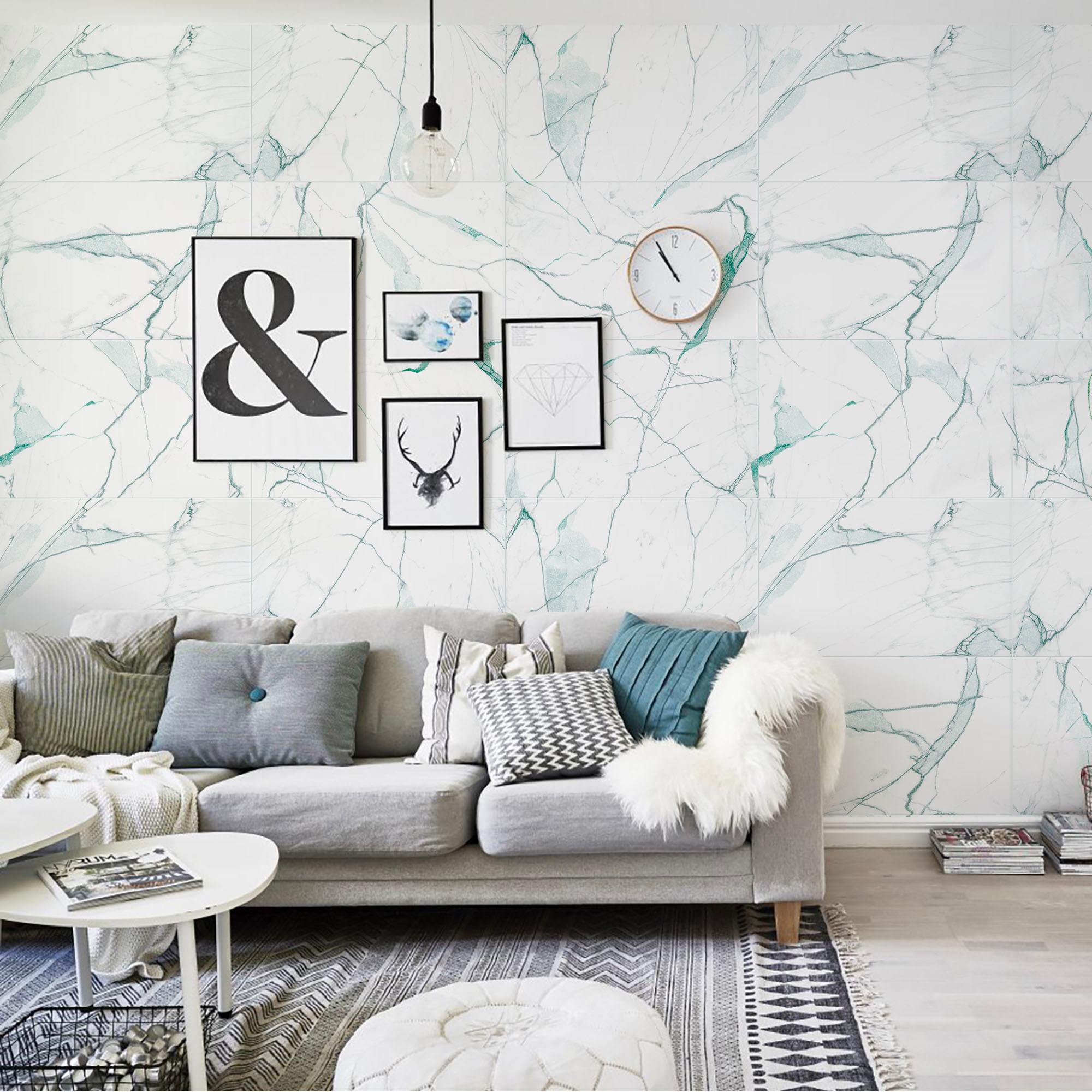 Marmol de Carrara en vinilo autoadhesivo. Disponible en varios colores y materiales. - vinilaroom