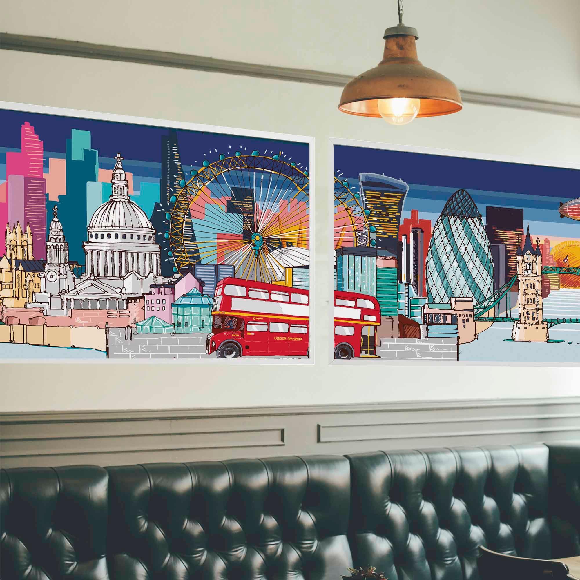 Lámina Panorámica Londres - vinilaroom