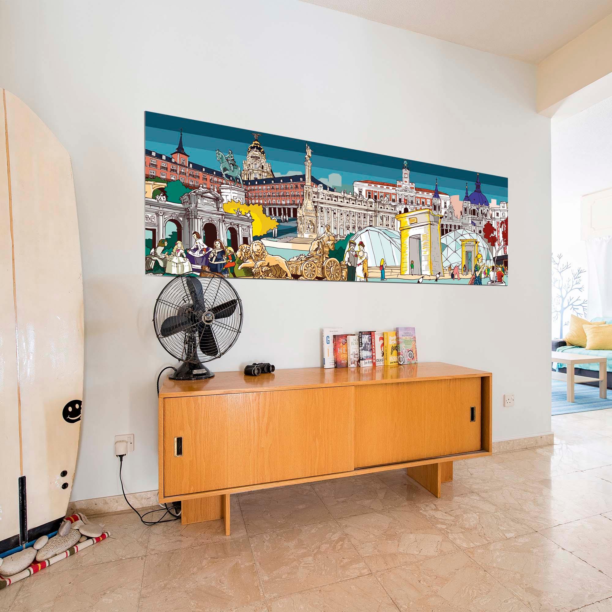 Lámina Panorámica Madrid - vinilaroom