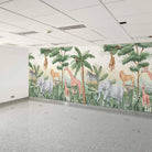 LA JUNGLA DE ANIMALES SALVAJES. Disponible en 3 materiales y 4 tonalidades diferentes. - vinilaroom