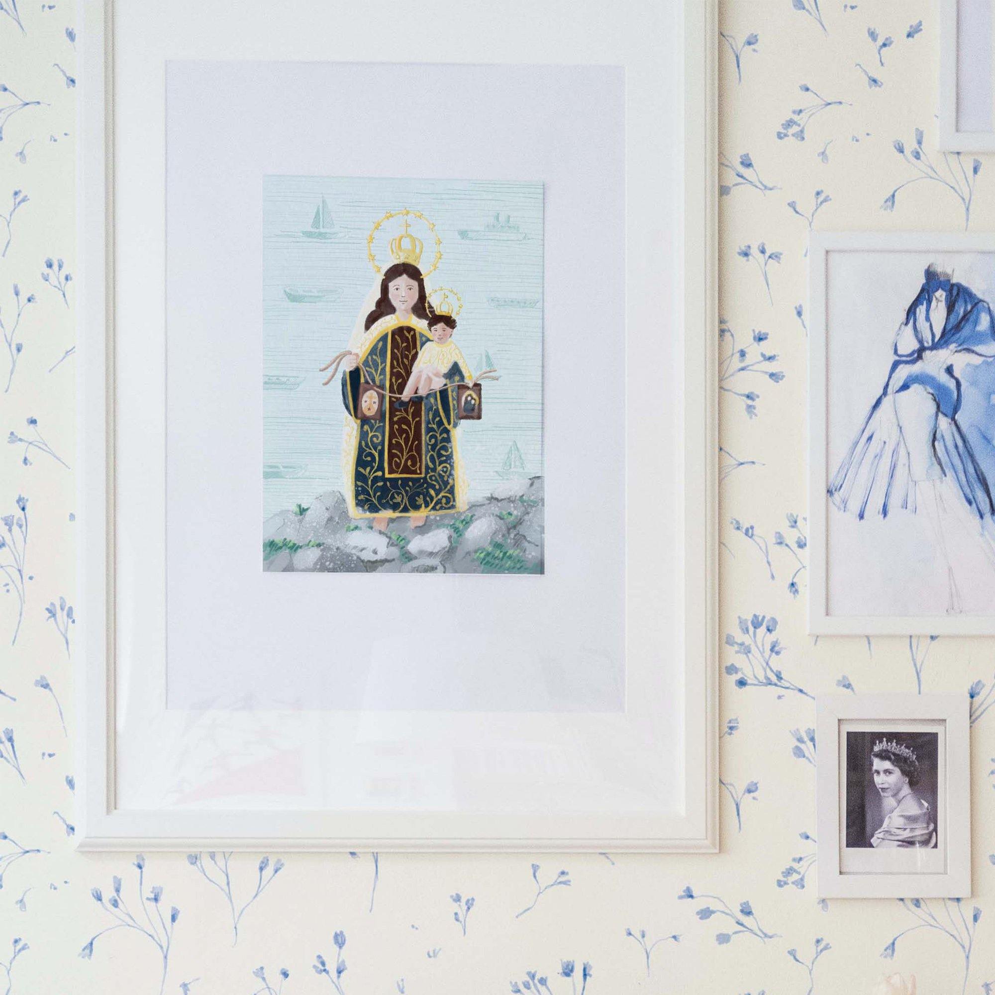 Lamina Virgencita del Carmen. Patrona de los Marineros - vinilaroom