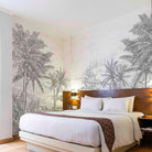 MURAL GRABADO DEL ALTIPLANO. Pintado a tinta por Gerardo Aranguren en colaboración con @alfombrasetnicas. Fondo blanco roto - vinilaroom