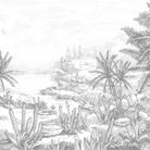 MURAL GRABADO DEL ALTIPLANO. Pintado a tinta por Gerardo Aranguren en colaboración con @alfombrasetnicas. Fondo blanco roto - vinilaroom