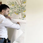 El sol del limonero. A medida. Fondo Blanco Roto. Despégalo y pégalo donde quieras - vinilaroom