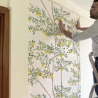 El sol del limonero. A medida. Fondo Blanco Roto. Despégalo y pégalo donde quieras - vinilaroom