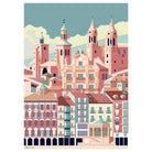 Lamina Atardecer en Pamplona 100x140cm. Disponible en varios soportes. Edición limitada. - vinilaroom