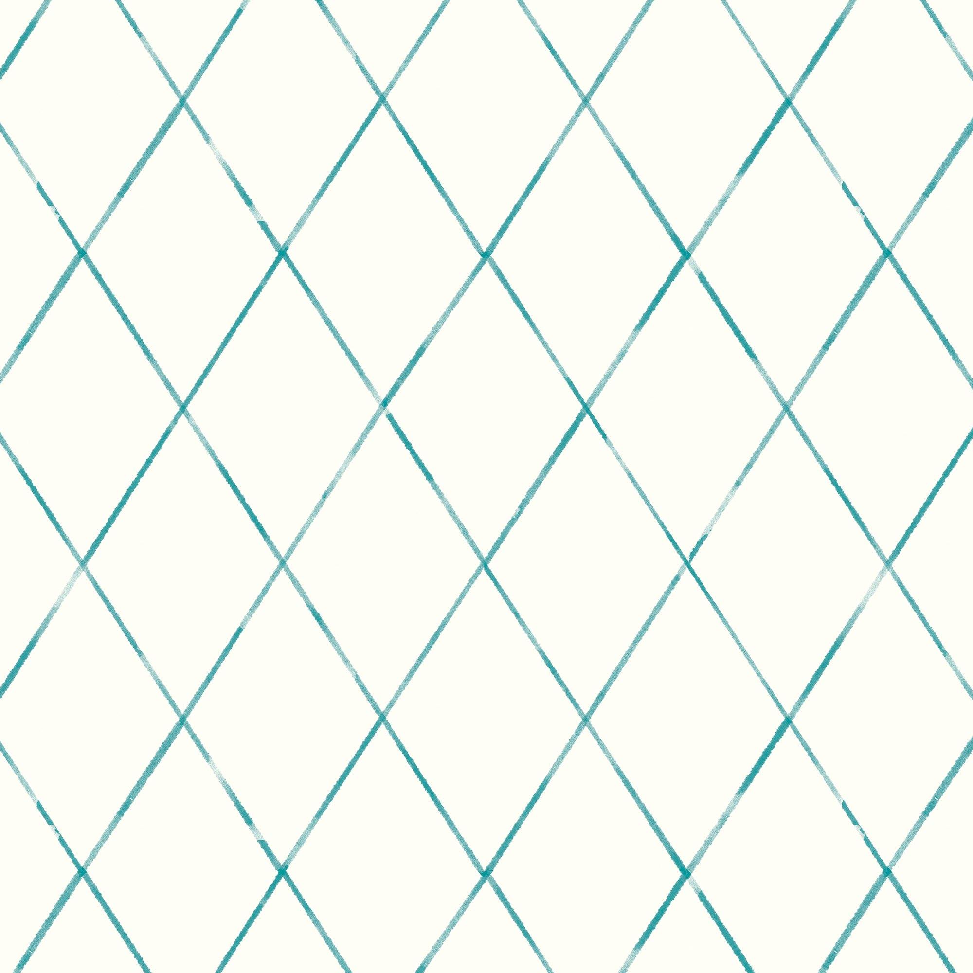 Rombos a Tinta China. Disponible en varios colores. Fondo Blanco Roto - vinilaroom