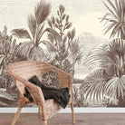 Mural Grabado Selva Vintage. A medida y disponible en varios colores - vinilaroom