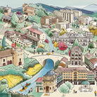 Lámina de Cizur a Pamplona - vinilaroom