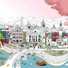 Lámina Panorámica Pamplona - vinilaroom