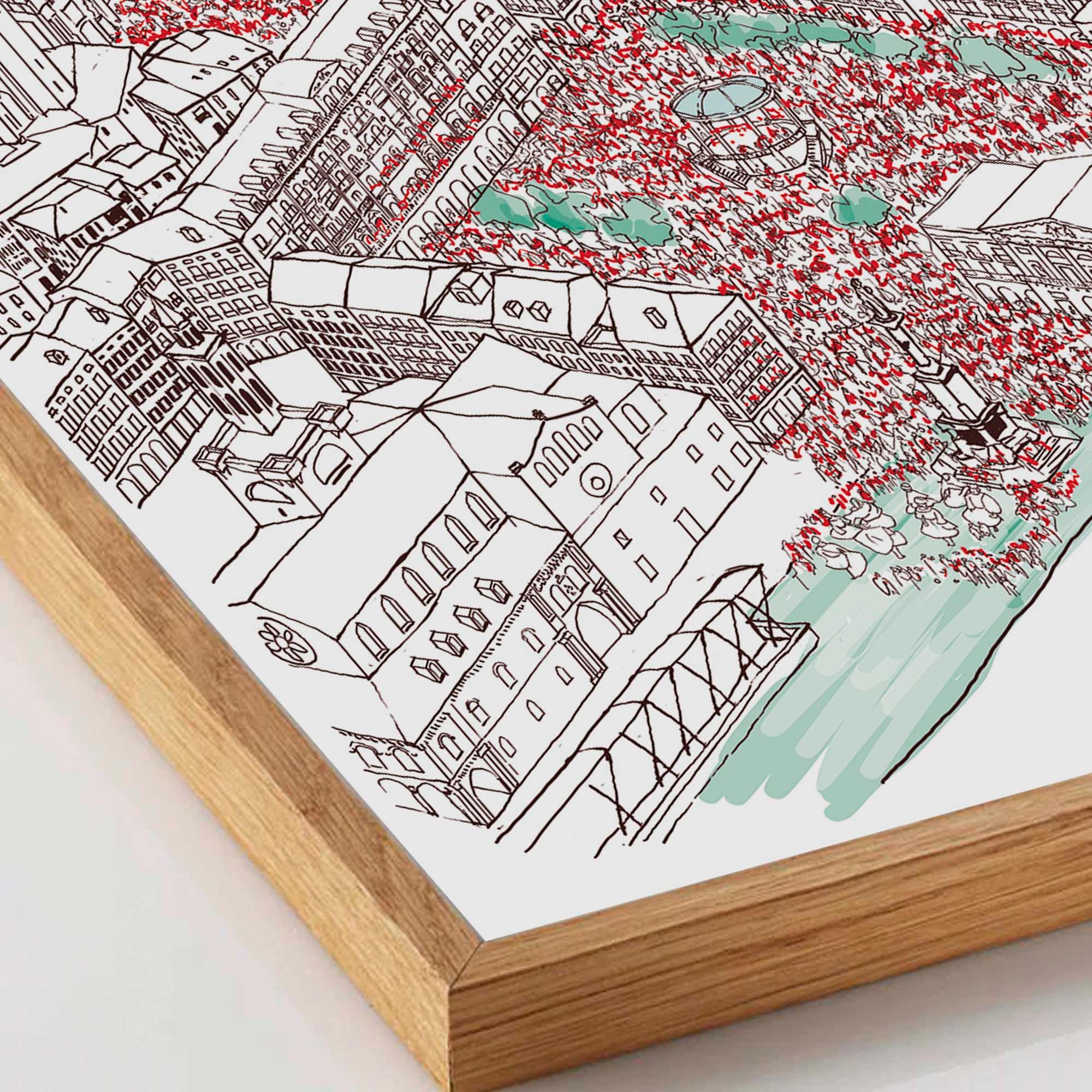 Lamina Pamplona en San Fermin - vinilaroom