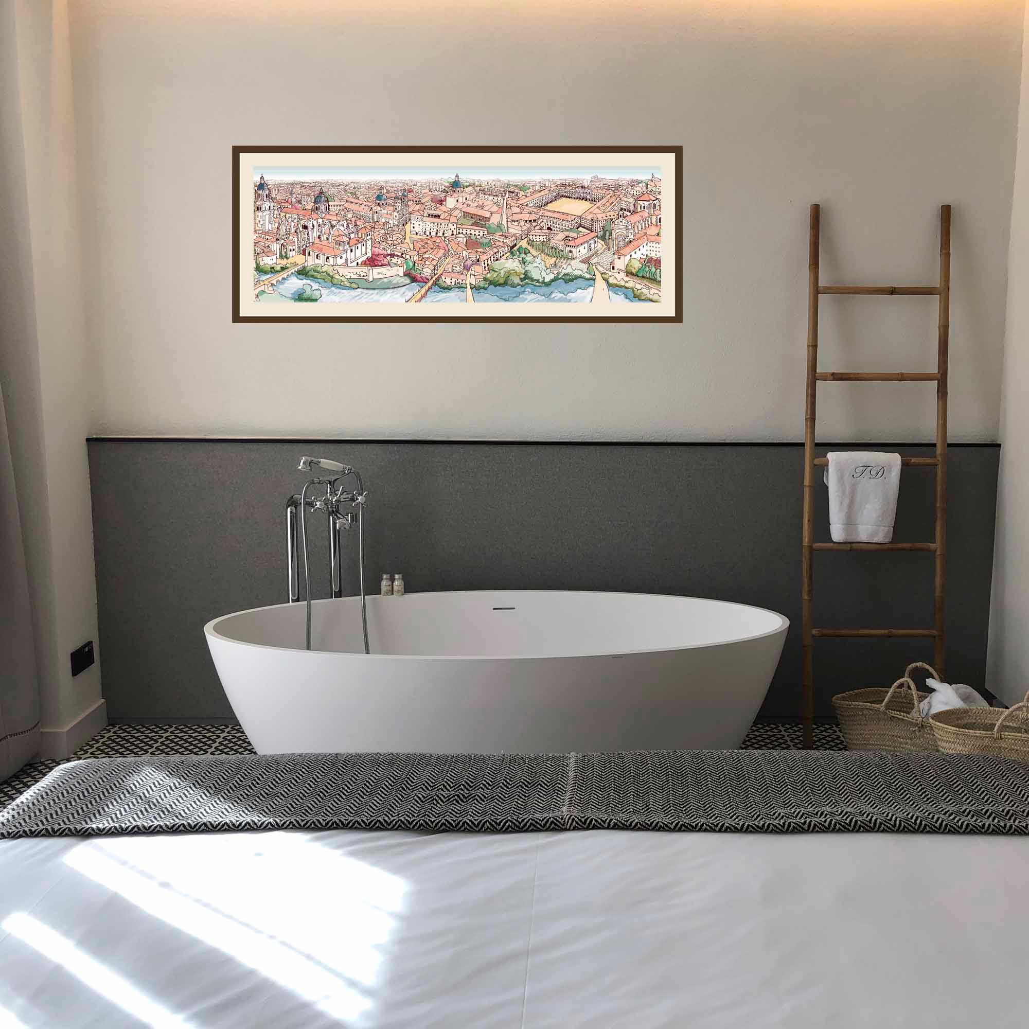 Lámina Panorámica Salamanca. Disponible en varios materiales. - vinilaroom