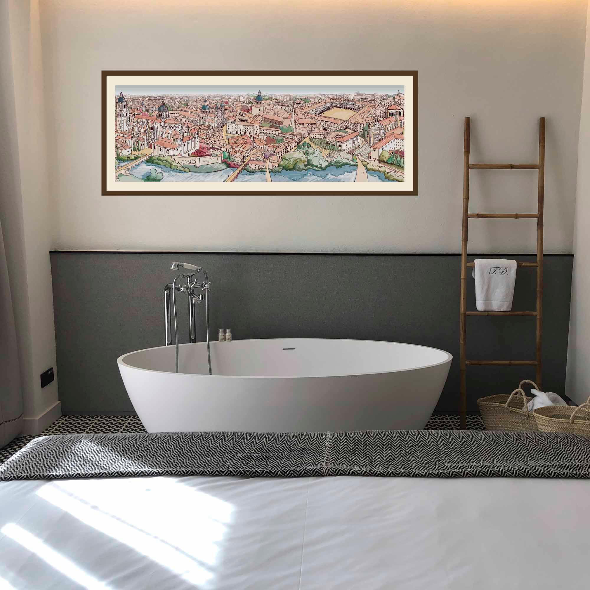 Lámina Panorámica Salamanca. Disponible en varios materiales. - vinilaroom