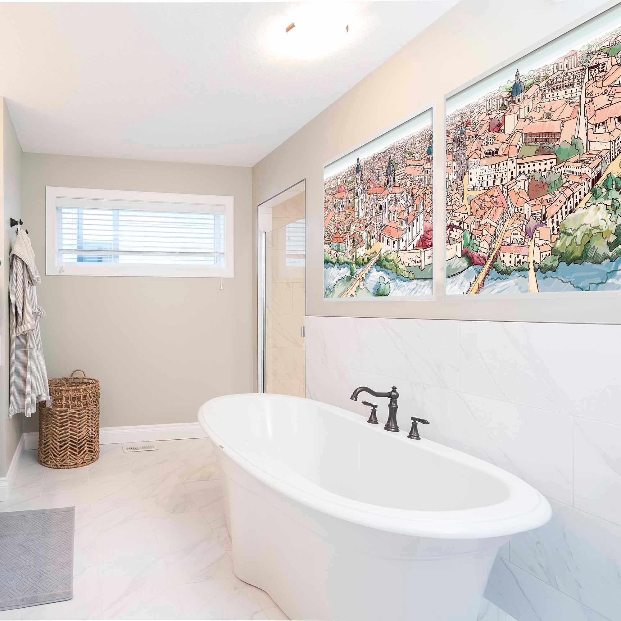 Lámina Panorámica Salamanca. Disponible en varios materiales. - vinilaroom