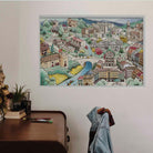 Lámina de Cizur a Pamplona - vinilaroom