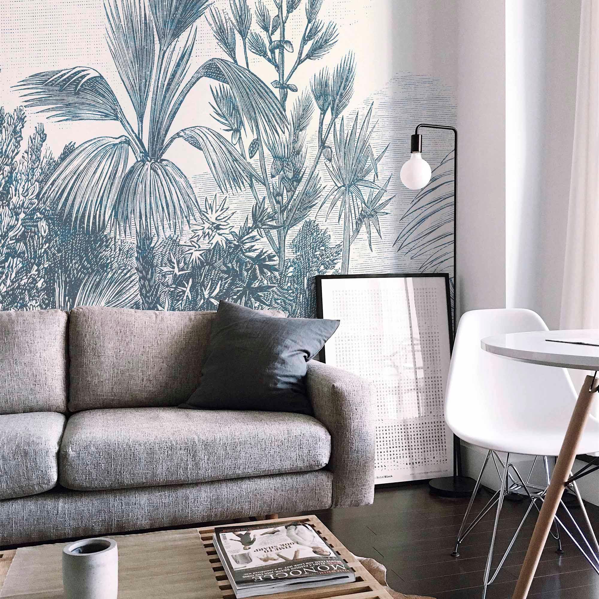 Mural Grabado Selva Vintage. A medida y disponible en varios colores - vinilaroom