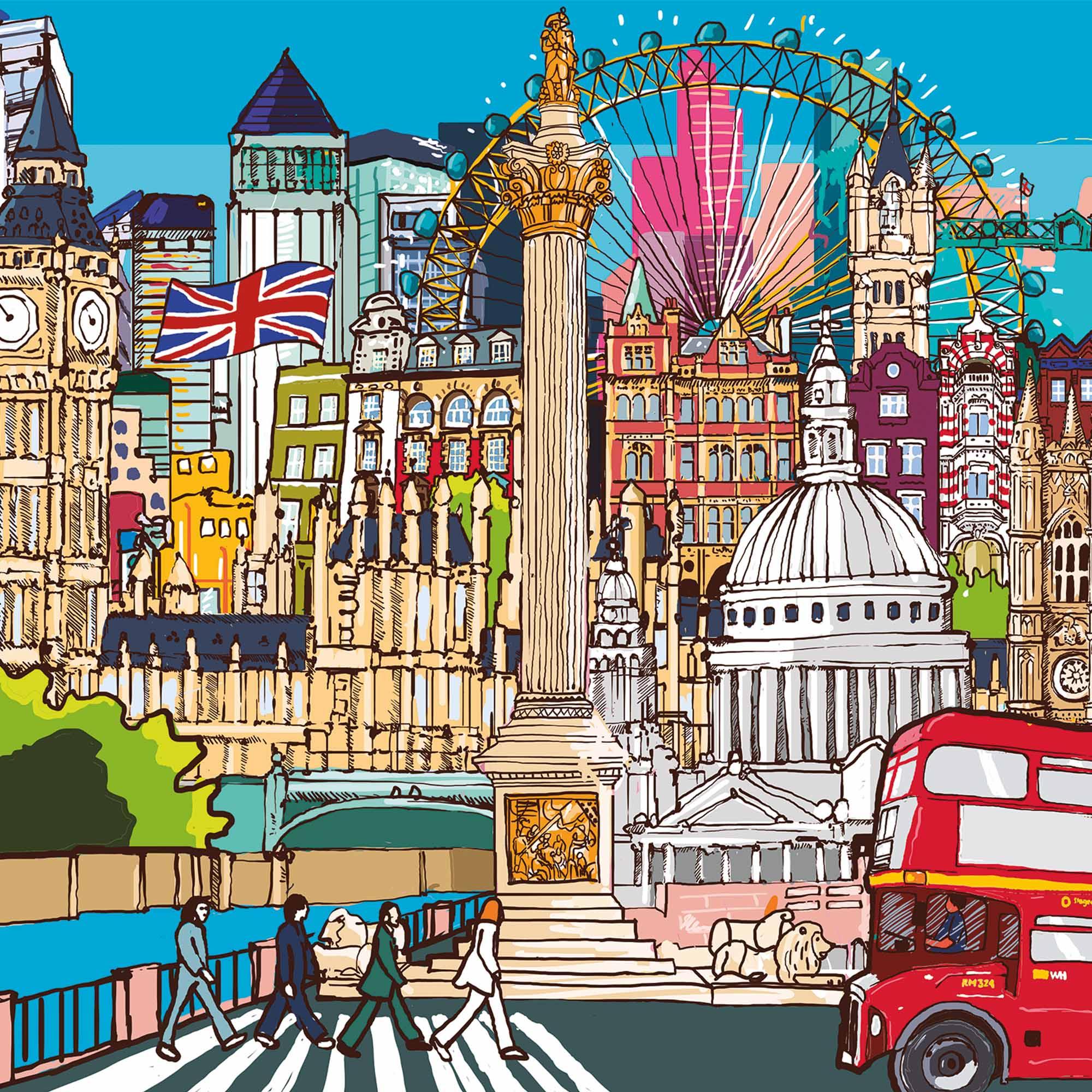 Lámina Calle de Londres - vinilaroom