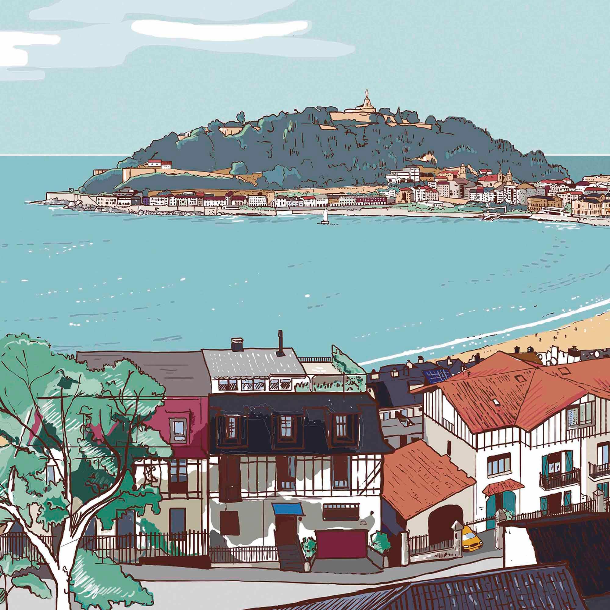 Lámina San Sebastián | La Concha - vinilaroom