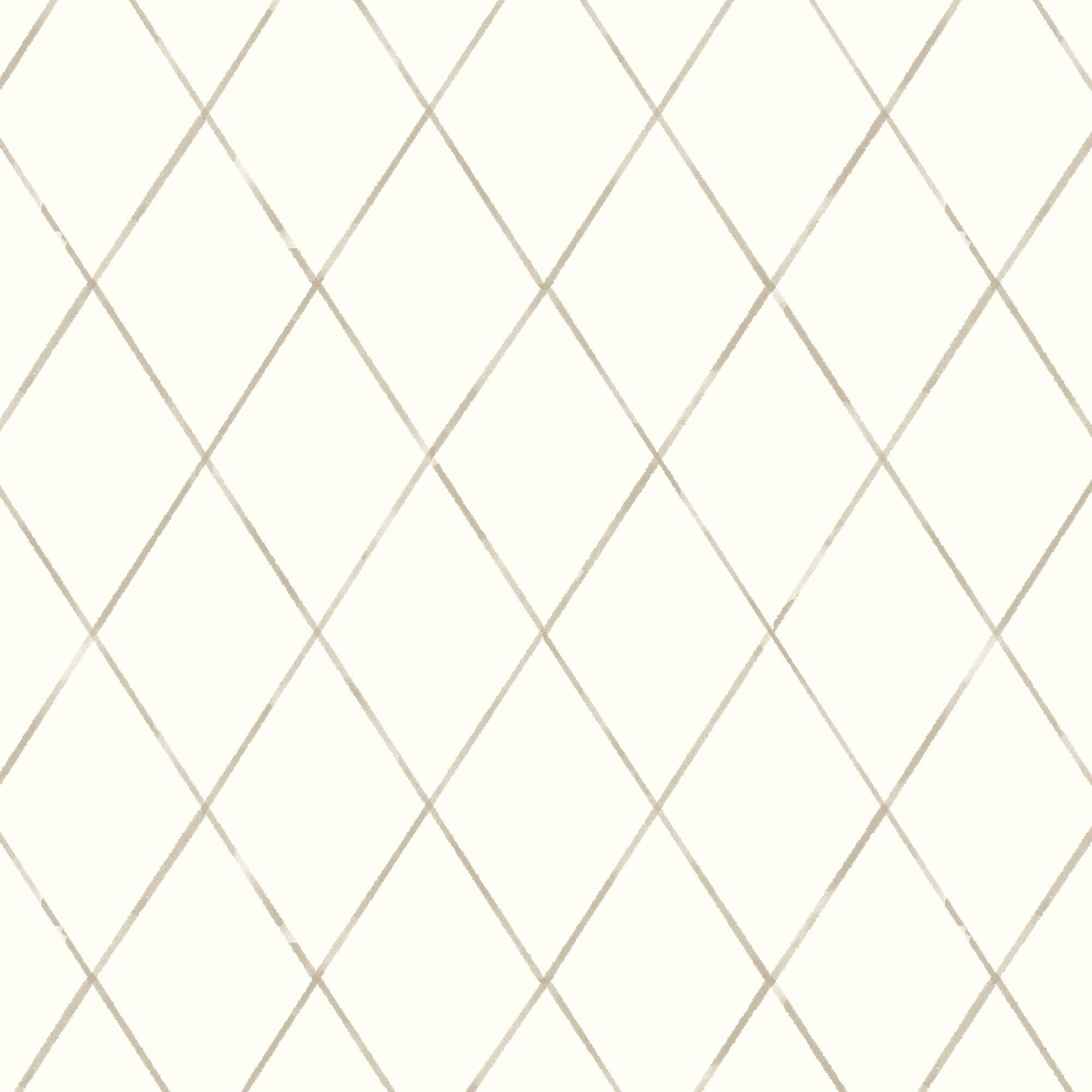 Rombos a Tinta China. Disponible en varios colores. Fondo Blanco Roto - vinilaroom