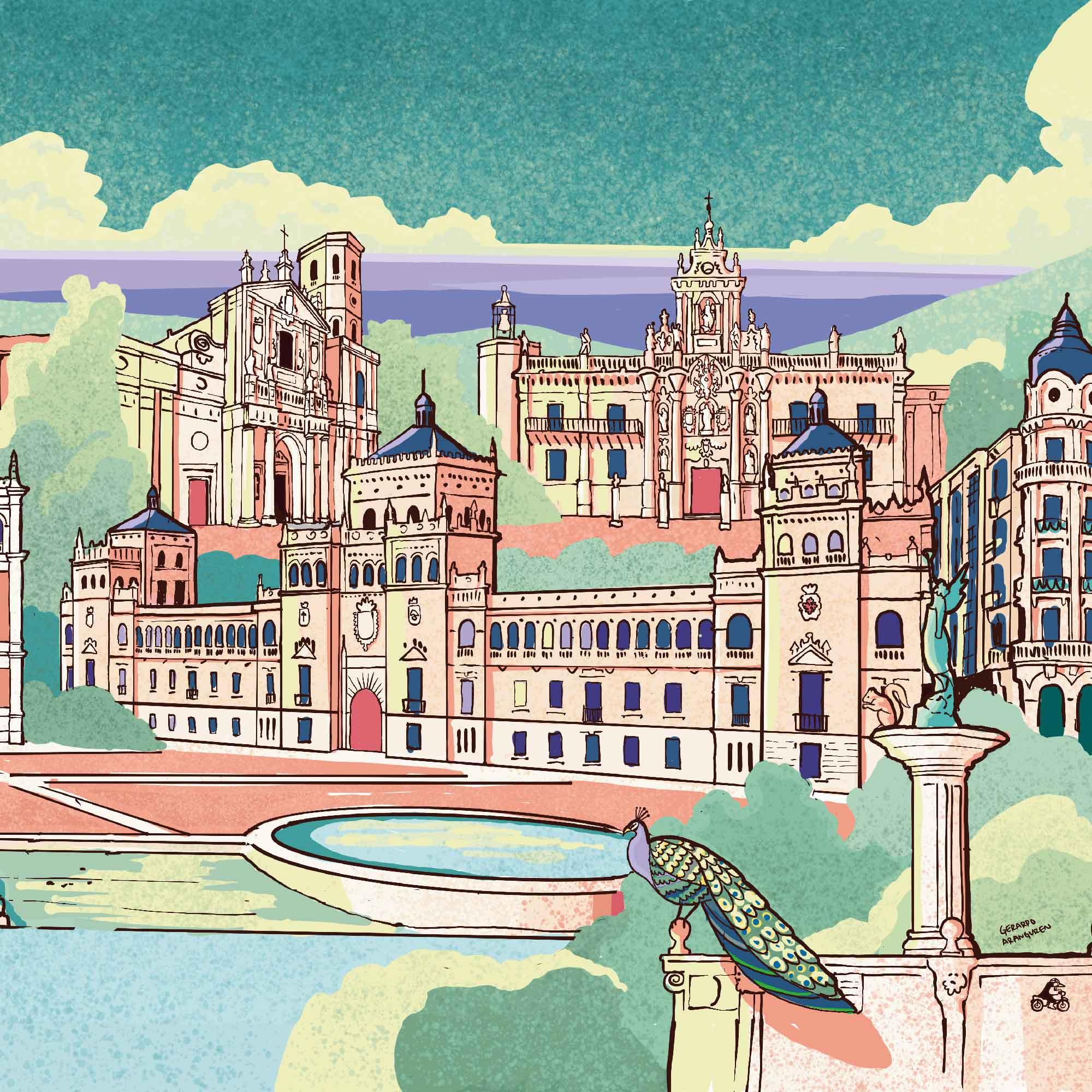 Edición Limitada Lamina de Valladolid 140x56cm. Disponible en varios soportes. Quedan 96 uds. - vinilaroom