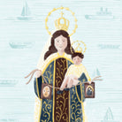 Lamina Virgencita del Carmen. Patrona de los Marineros - vinilaroom