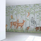 ANIMALES DEL BOSQUE. Disponible en 3 colores de fondo. Despégalo y pégalo donde quieras. - vinilaroom