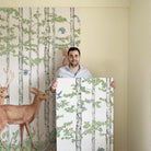 ANIMALES DEL BOSQUE. Disponible en 3 colores de fondo. Despégalo y pégalo donde quieras. - vinilaroom