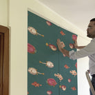 ACUARIO NAUTILUS. A medida y en varios colores de fondo. Despégalo y pégalo donde quieras - vinilaroom