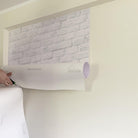 Vinilo autoadhesivo Muro de Ladrillo Blanco. A medida. Despégalo y pégalo donde quieras - vinilaroom