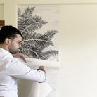 MURAL GRABADO DEL ALTIPLANO. Pintado a tinta por Gerardo Aranguren en colaboración con @alfombrasetnicas. Fondo blanco roto - vinilaroom