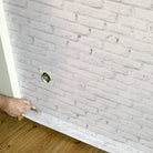 Vinilo autoadhesivo Muro de Ladrillo Blanco. A medida. Despégalo y pégalo donde quieras - vinilaroom